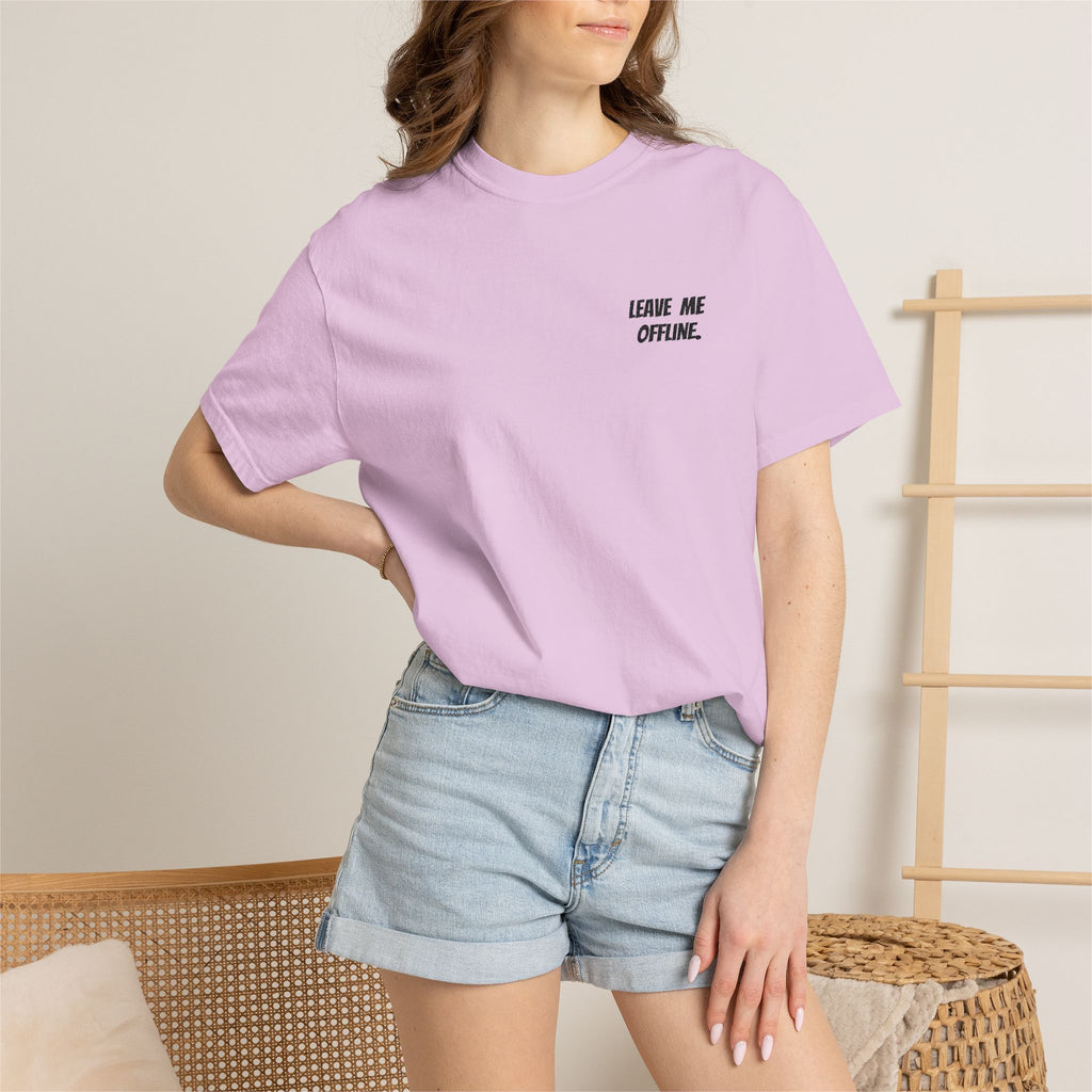 Leave Me Offline Tee — Minimalist Cotton T-Shirt