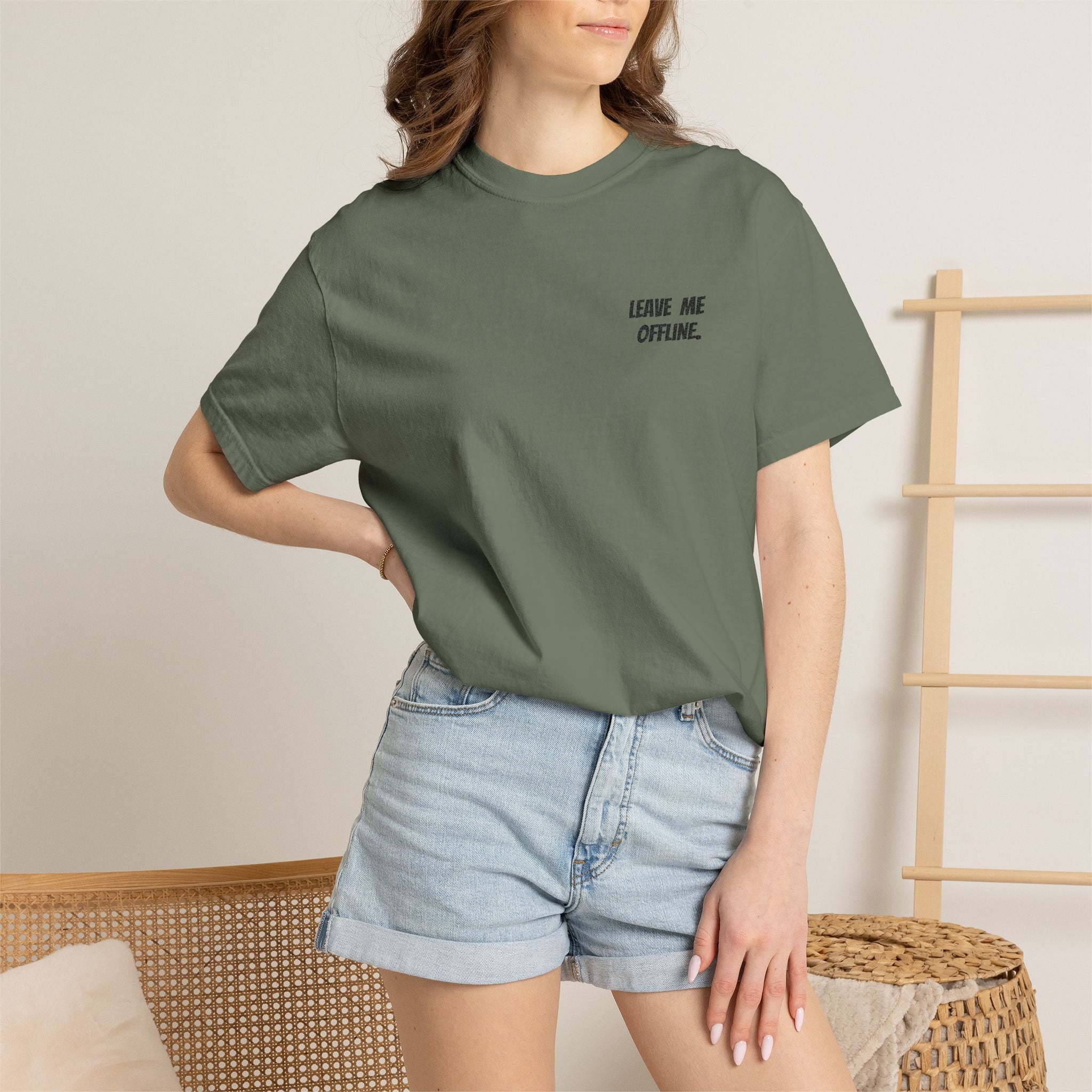 Leave Me Offline Tee — Minimalist Cotton T-Shirt