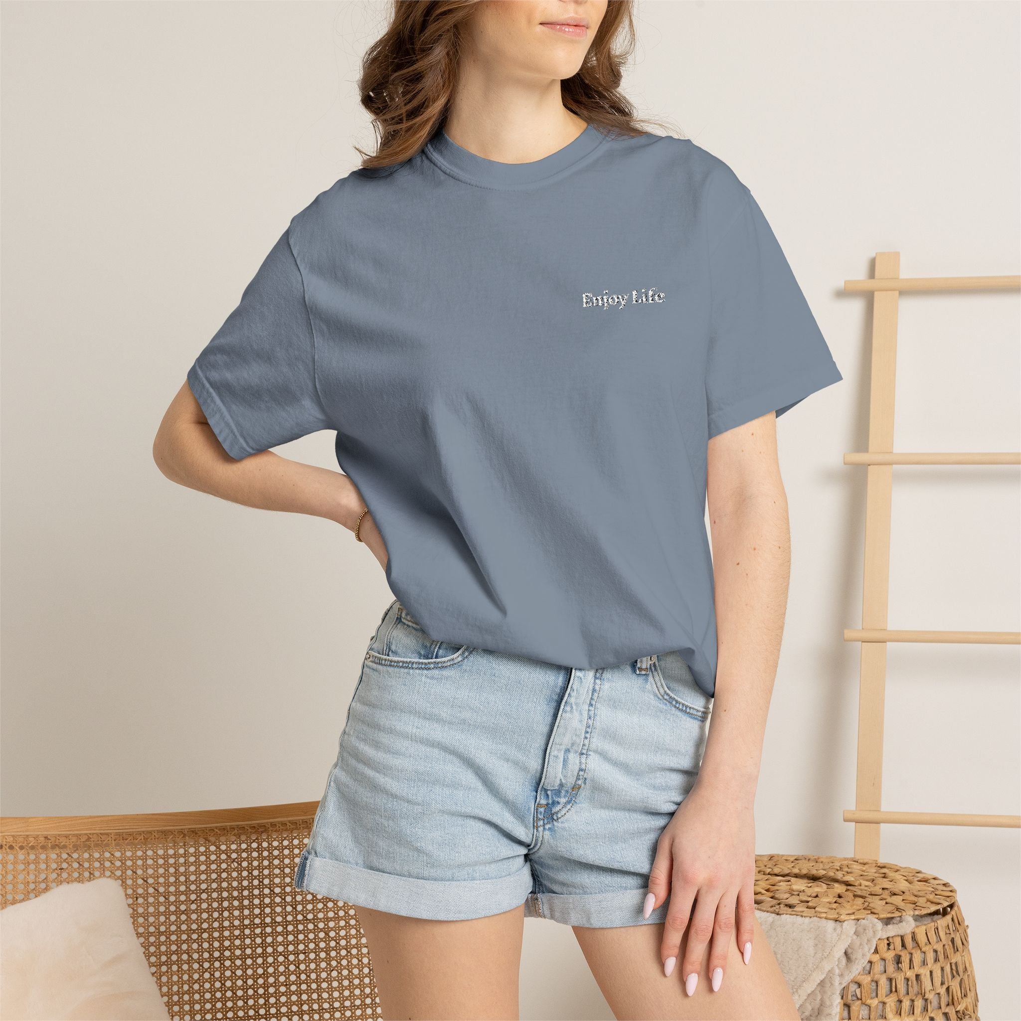 Enjoy Life Embroidered Shirt
