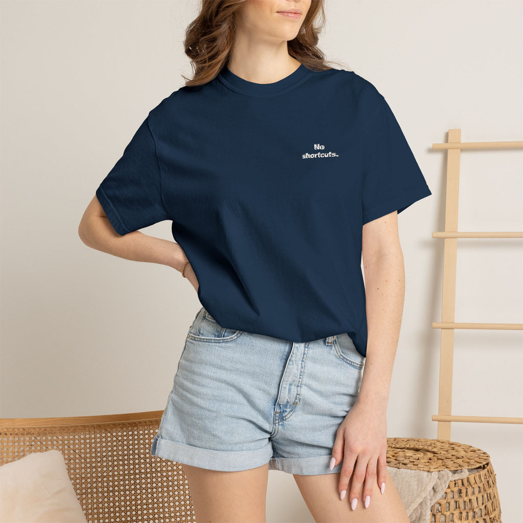 No shortcuts Embroidered Tee