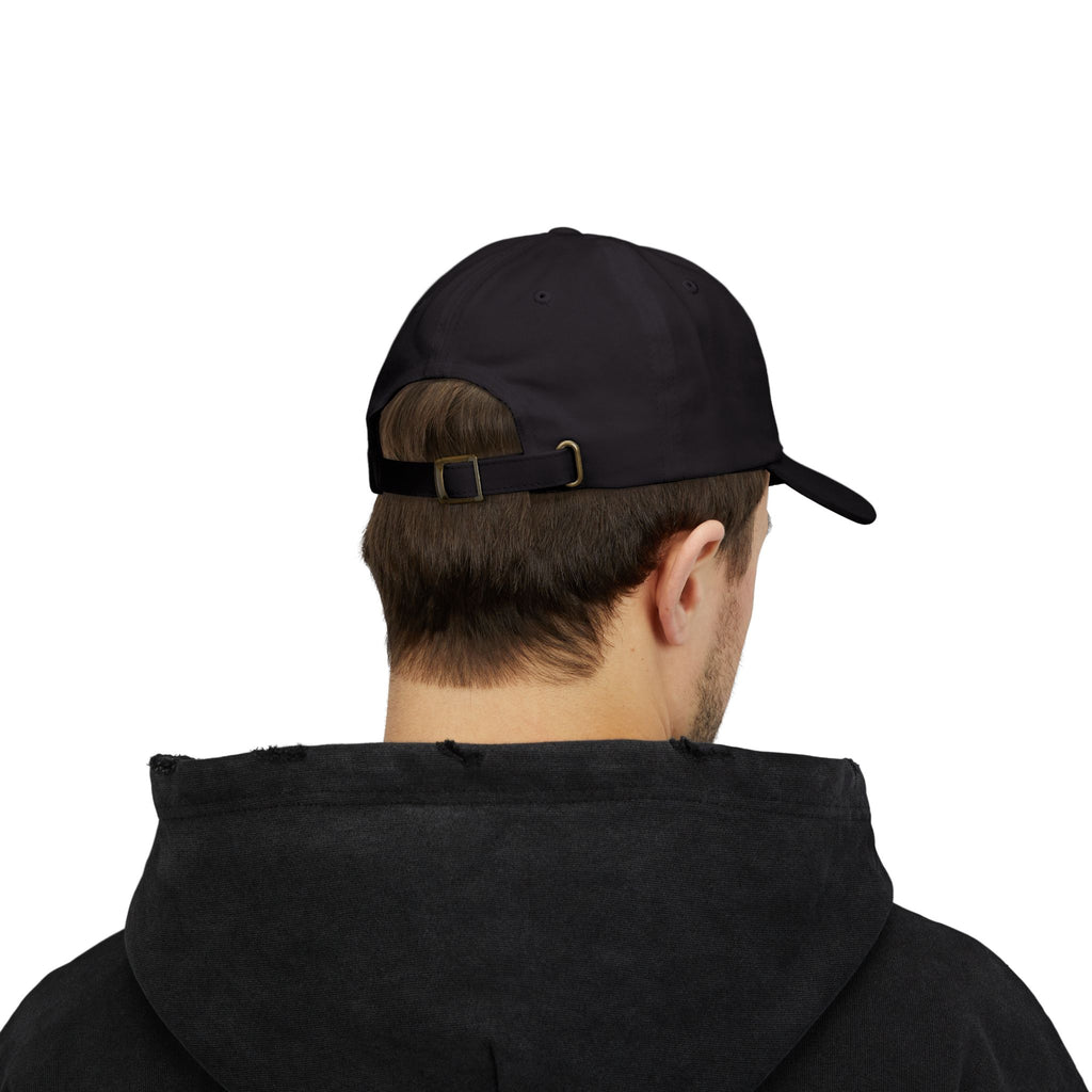 Unbothered. Black Embroidered Sport Cap