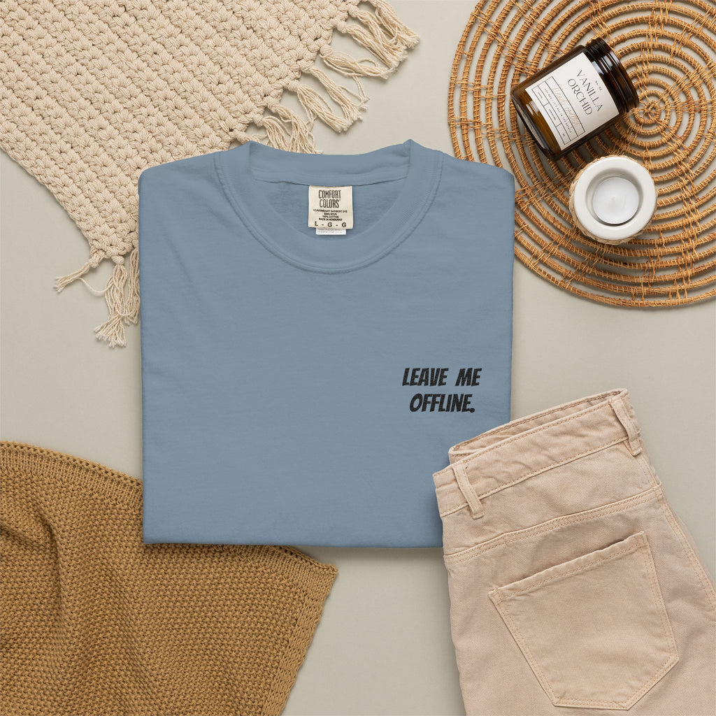 Leave Me Offline Tee — Minimalist Cotton T-Shirt