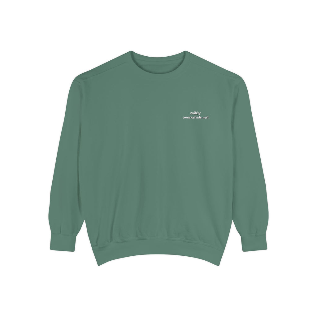 Mildly Overwhelmed Embroidered Sweatshirt
