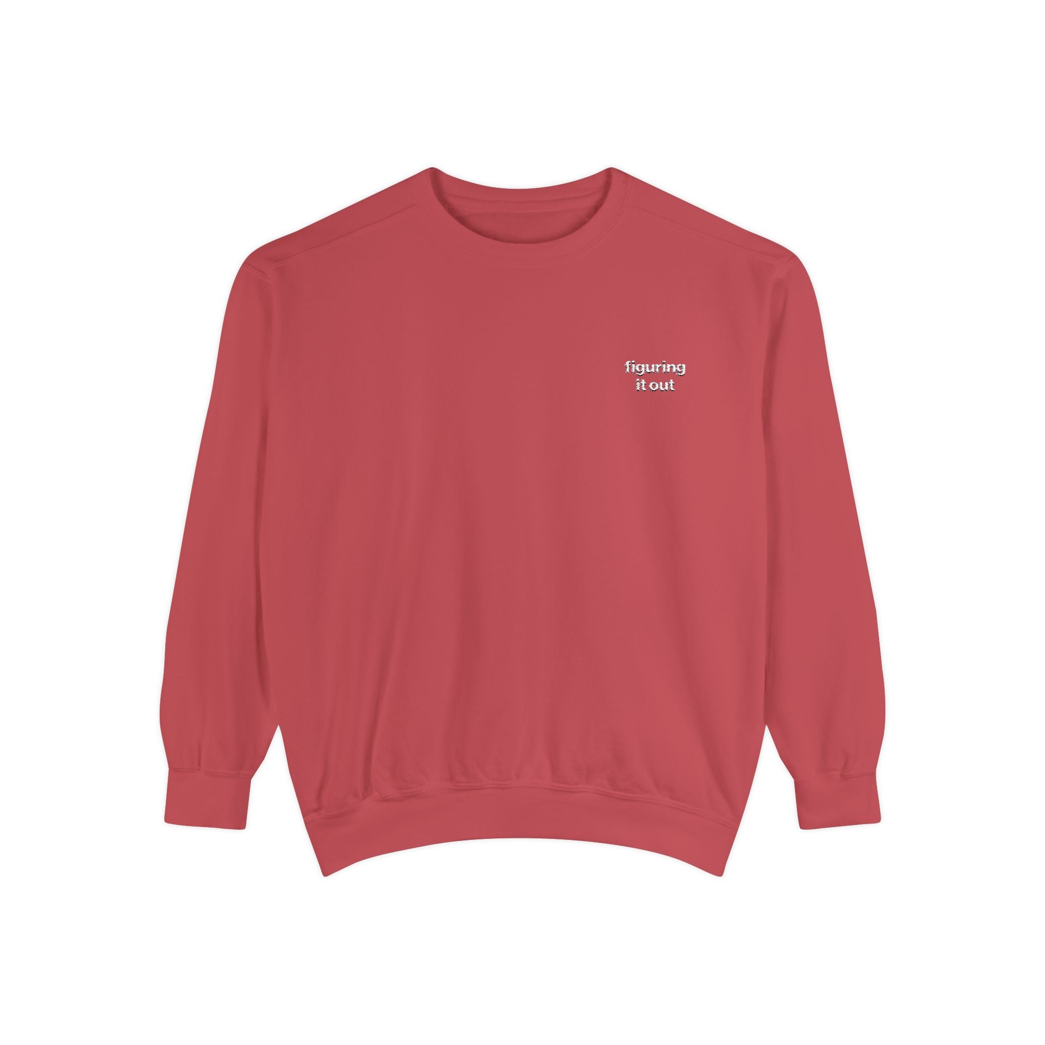 Figuring it Out Embroidered Sweatshirt