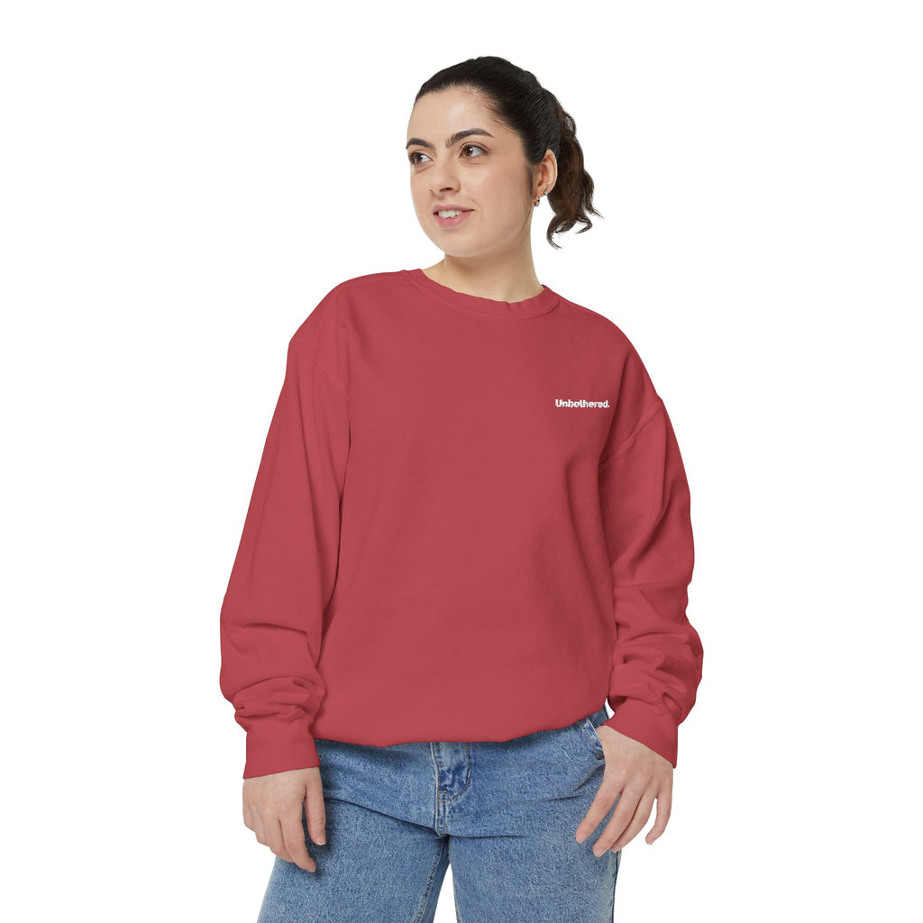 Unbothered. Embroidered Sweatshirt