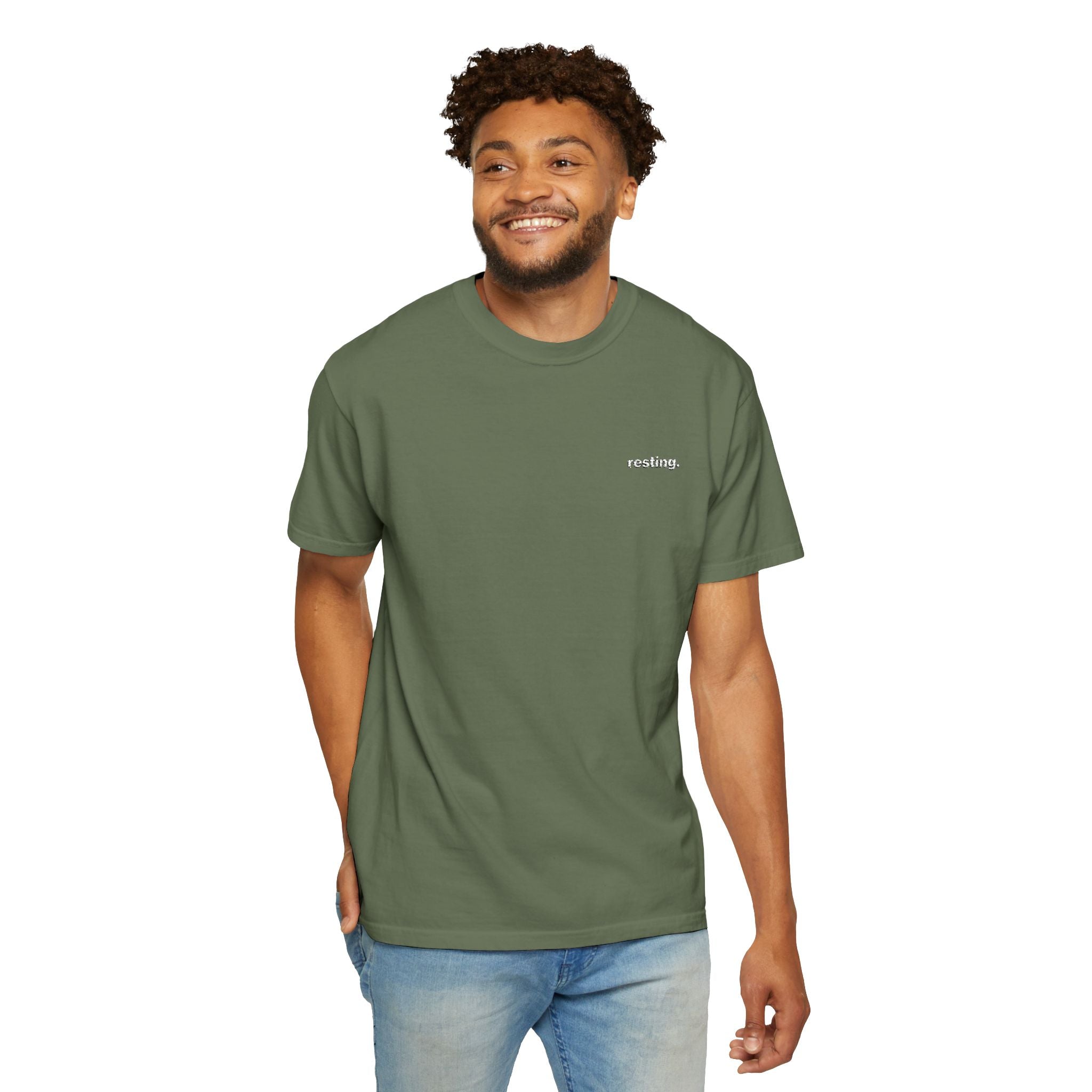 Resting. Embroidered Tee