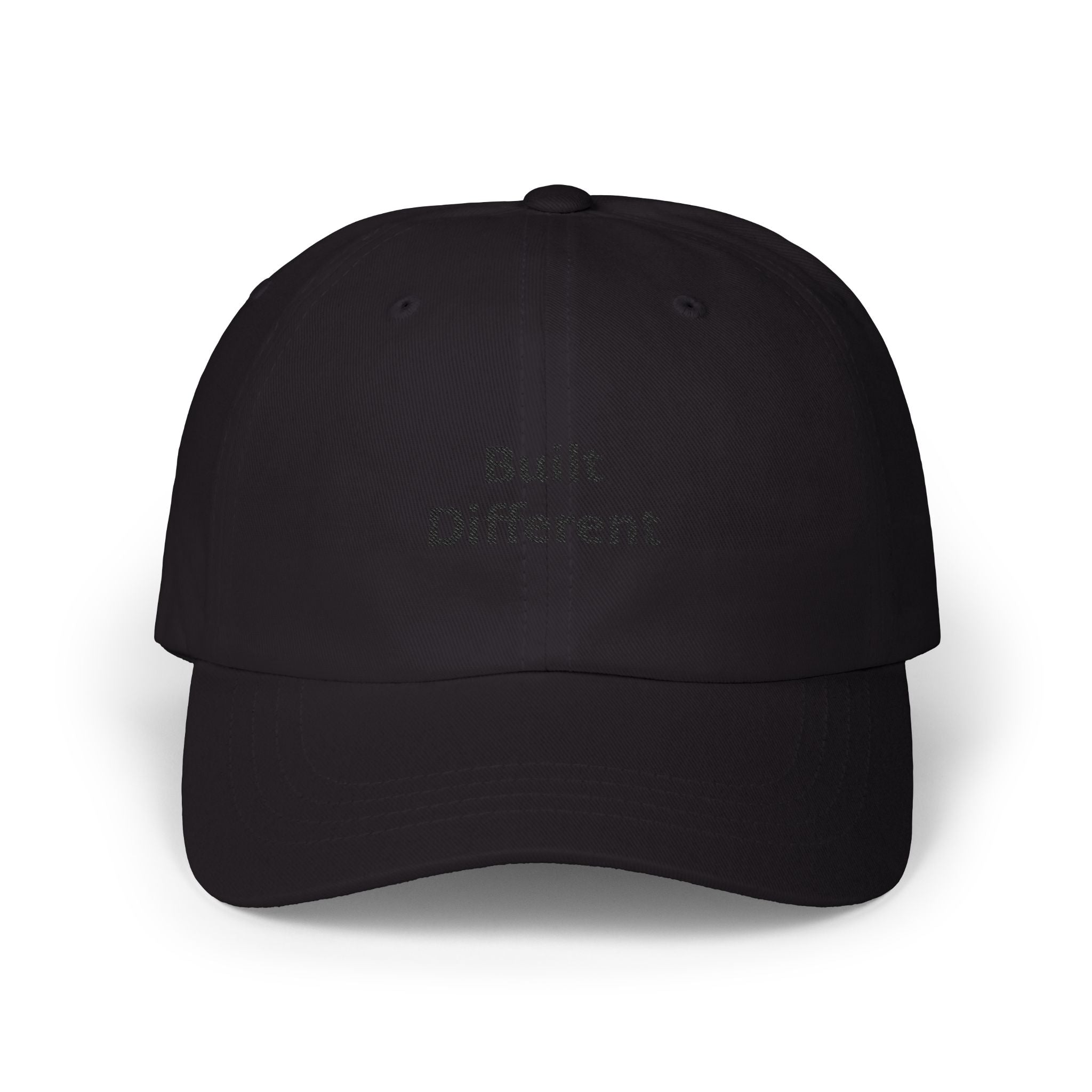 Built Different Black Embroidered Sport Cap