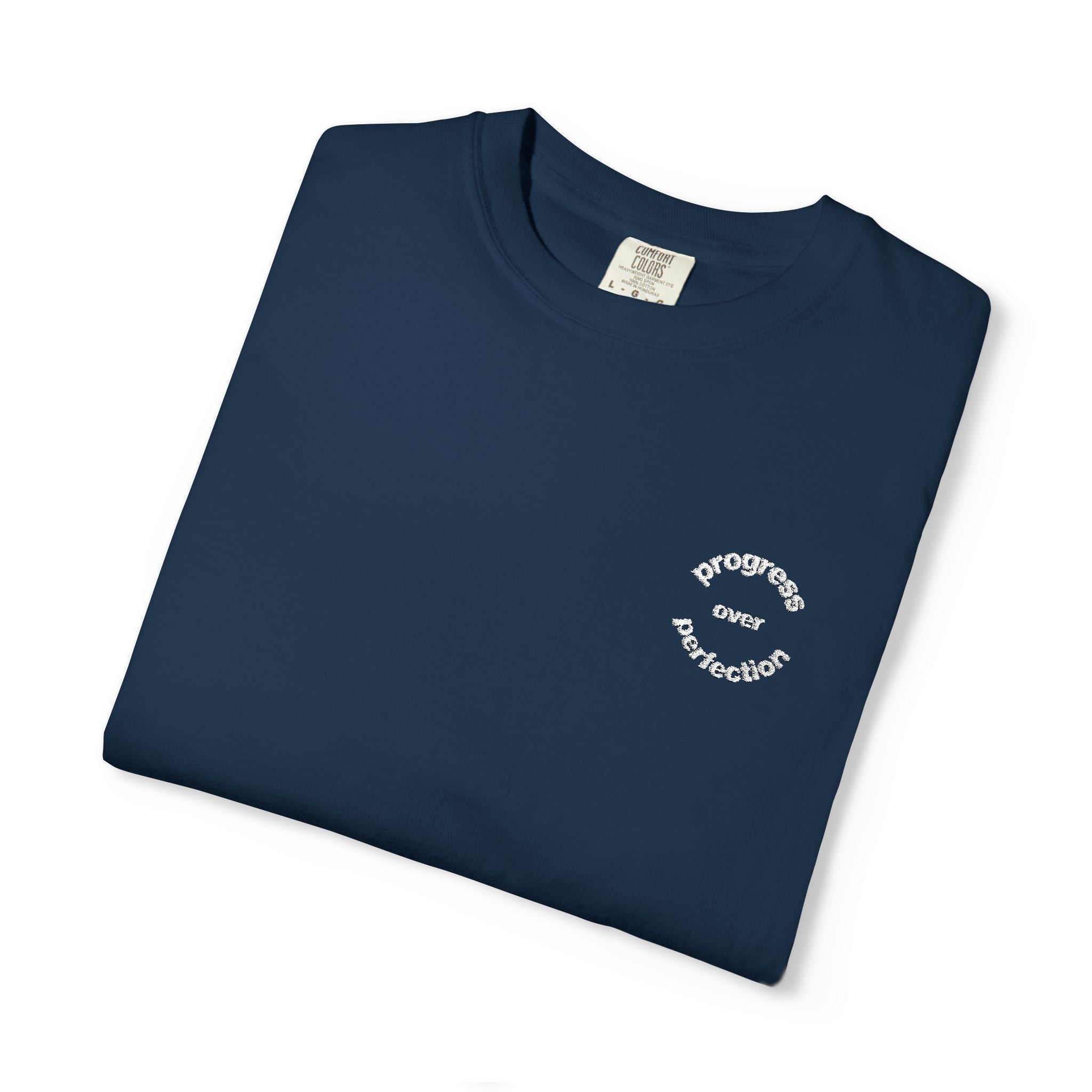 Progress over Perfection Embroidered Tee