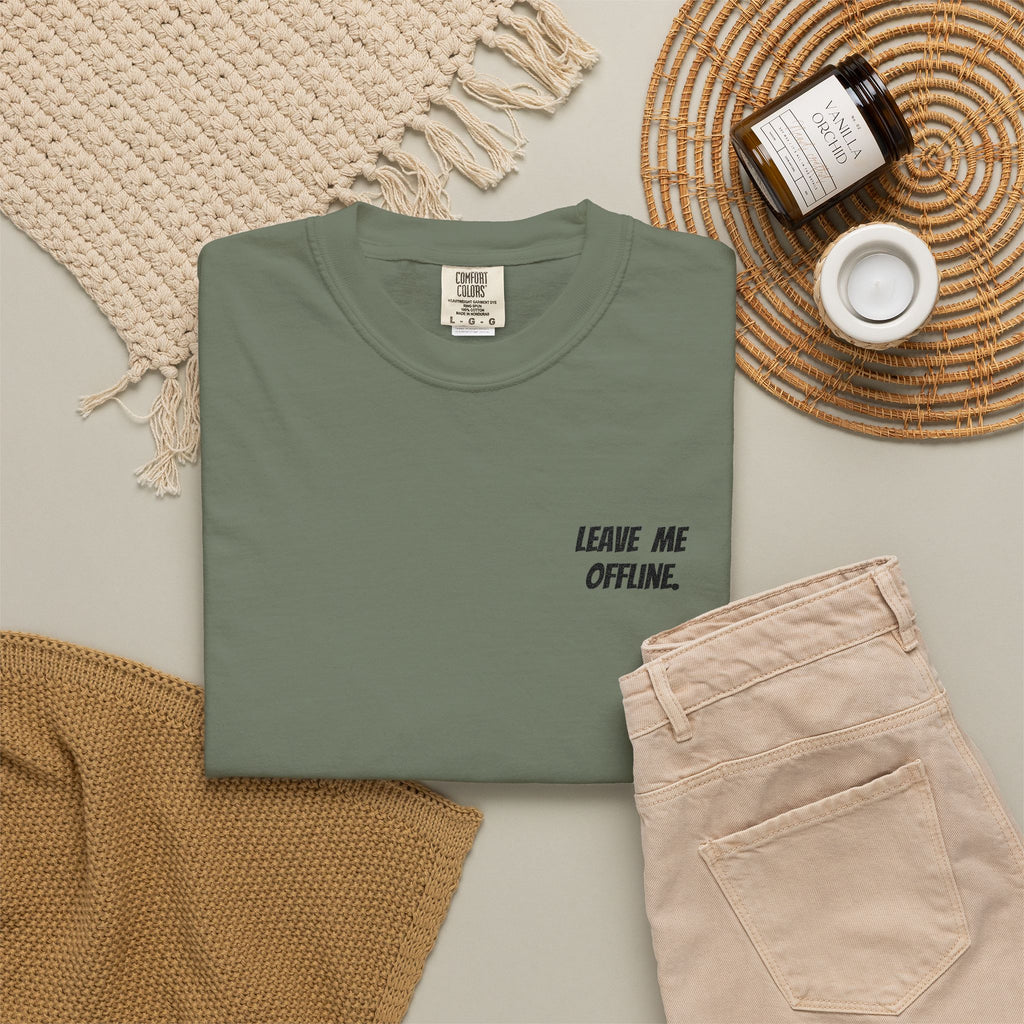 Leave Me Offline Tee — Minimalist Cotton T-Shirt