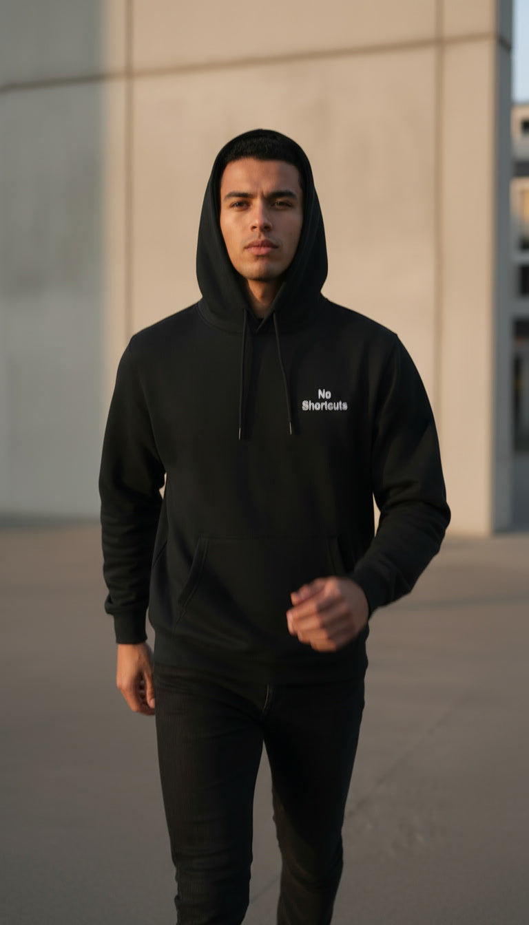 No Shortcuts Embroidered Hoodie