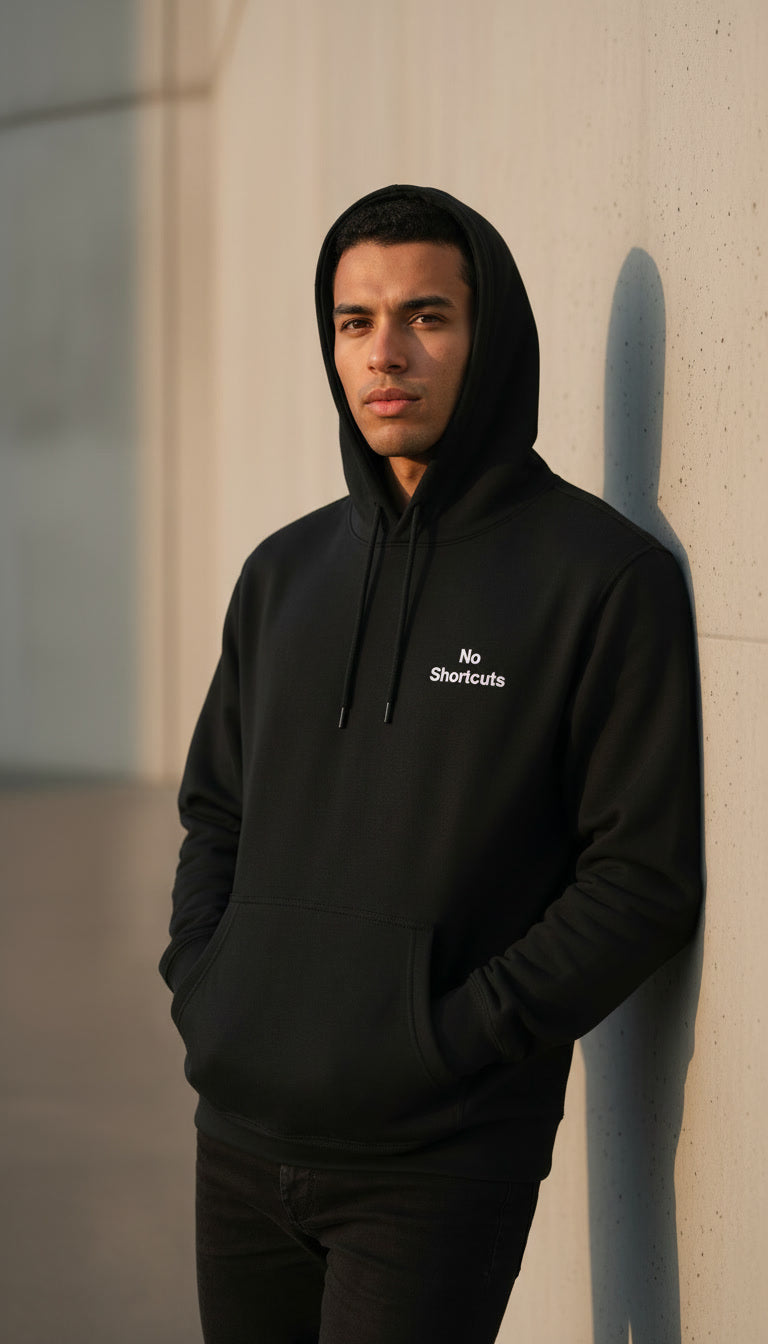 No Shortcuts Embroidered Hoodie