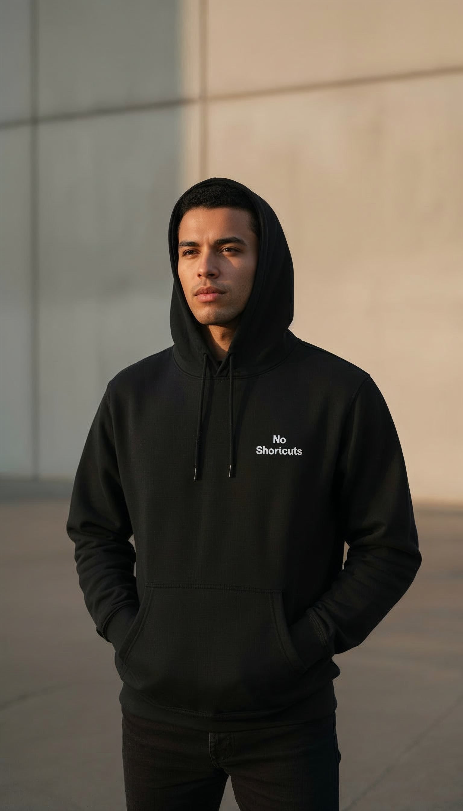 No Shortcuts Embroidered Hoodie