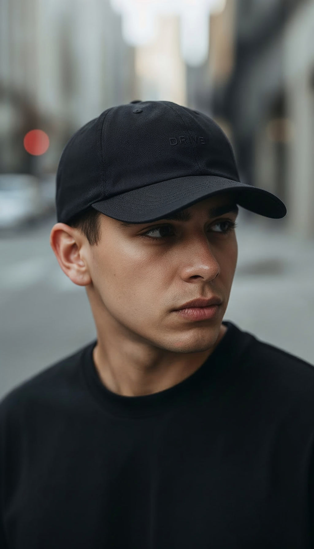 Driven Black Embroidered Sport Cap