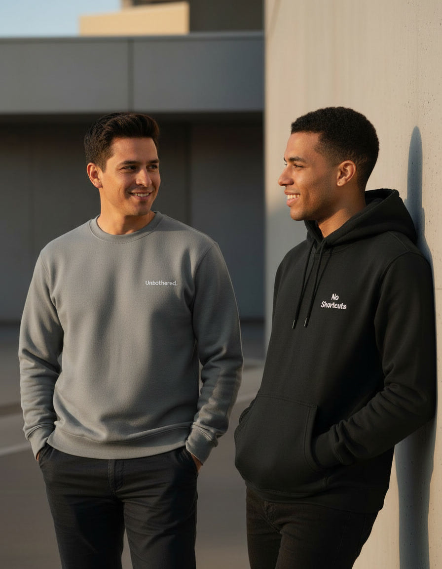 Unbothered. Embroidered Sweatshirt