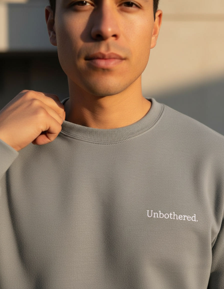 Unbothered. Embroidered Sweatshirt