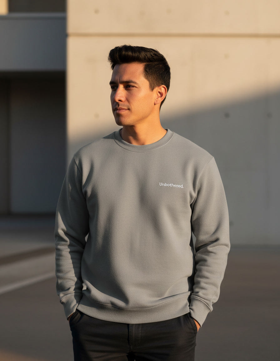 Unbothered. Embroidered Sweatshirt