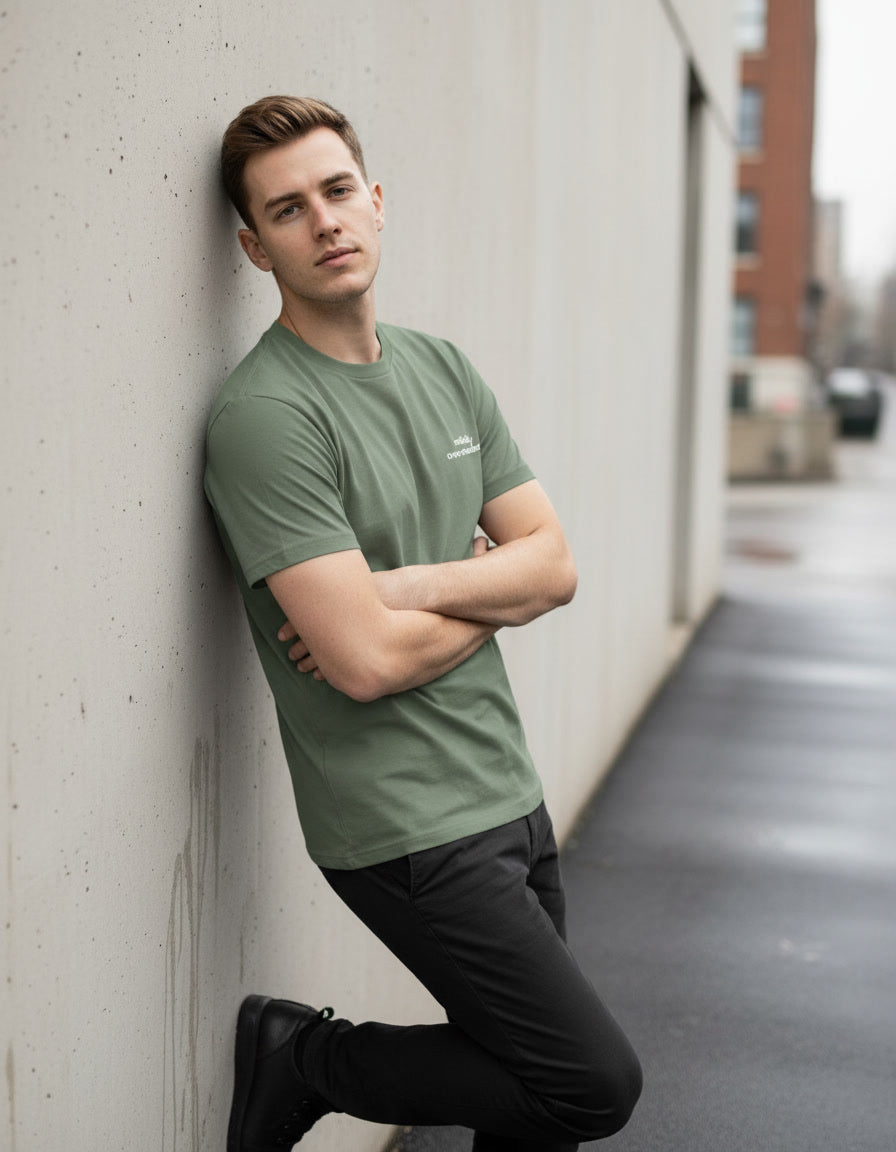 Mildly Overwhelmed Embroidered Tee
