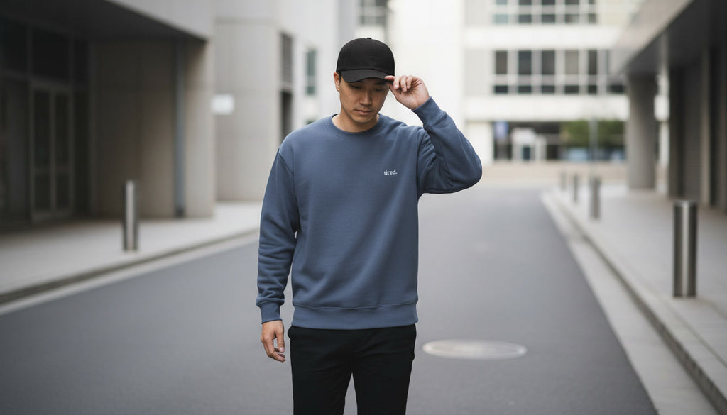 Tired. Embroidered Sweatshirt