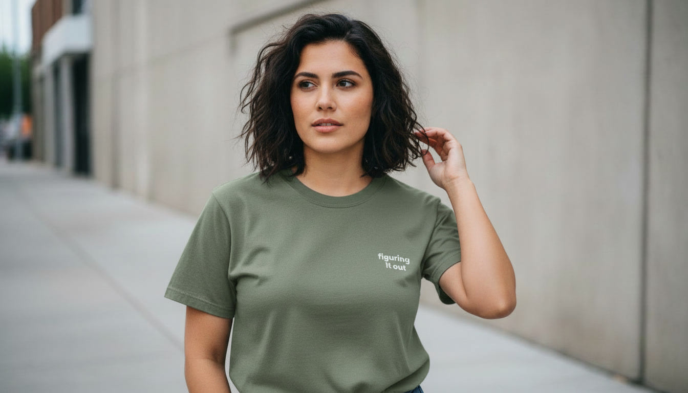 Figuring it Out Embroidered Tee