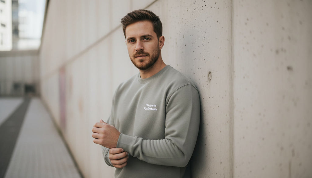 Progress over Perfection Embroidered Sweatshirt