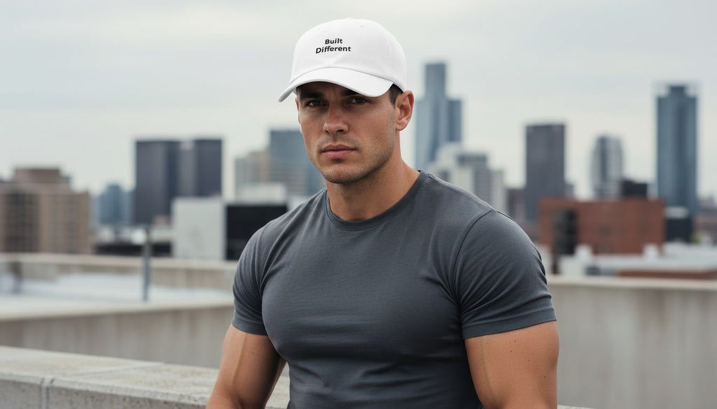 Built Different Black Embroidered Sport Cap