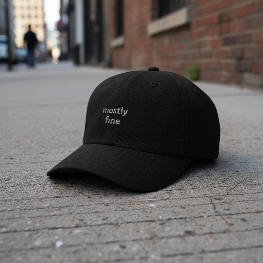Mostly Fine Embroidered Sport Cap