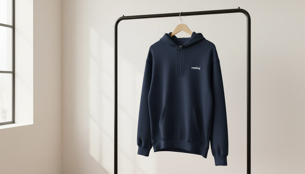 Resting Embroidered Hoodie