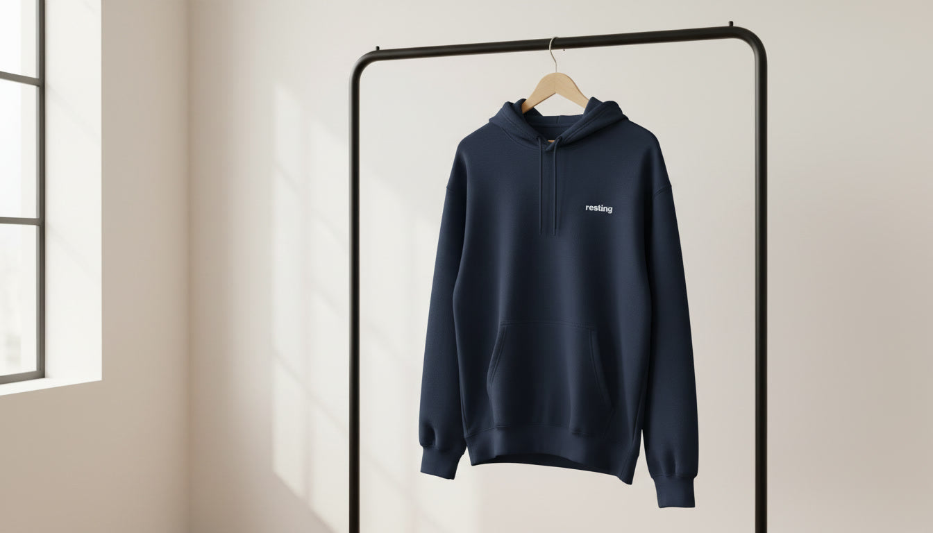 Resting Embroidered Hoodie