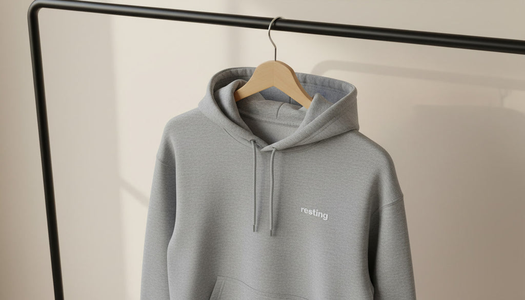 Resting Embroidered Hoodie