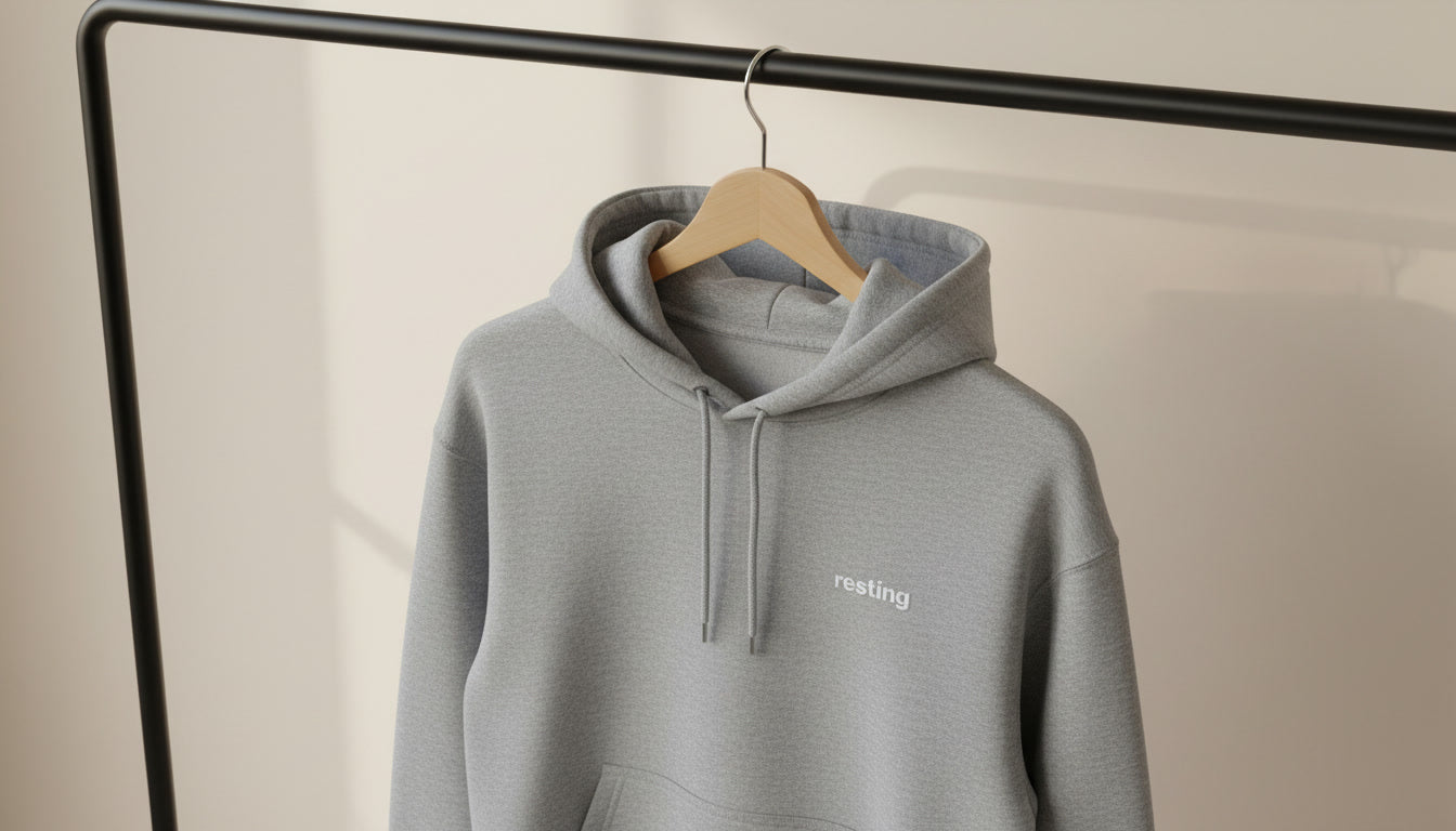 Resting Embroidered Hoodie