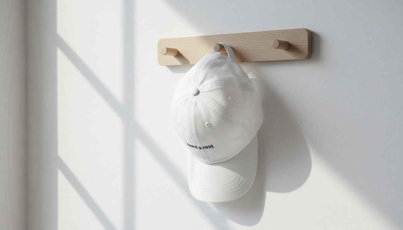 Need a Rest Black Embroidered Sport Cap