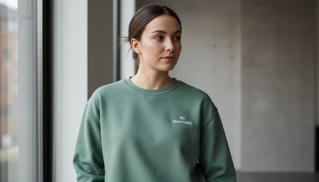No Shortcuts Embroidered Sweatshirt