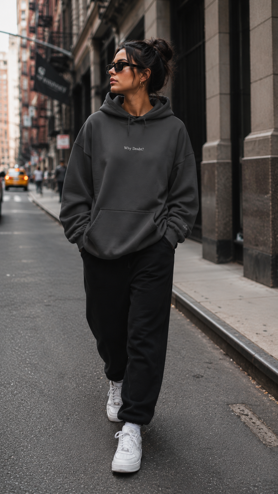 Why Doubt? Embroidered Hoodie