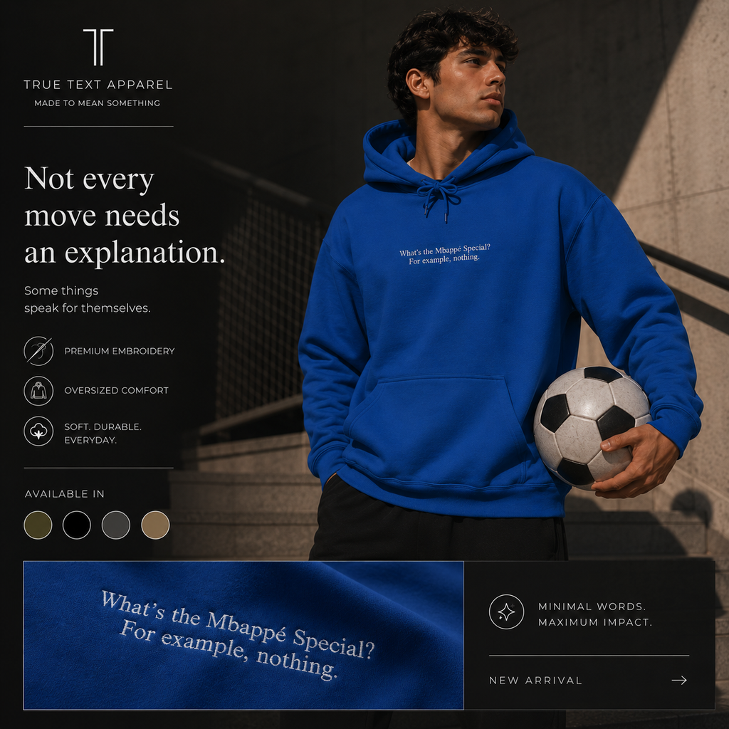 Mbappé Special Embroidered Hoodie