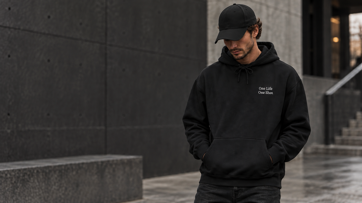 One Life One Shot Embroidered Hoodie