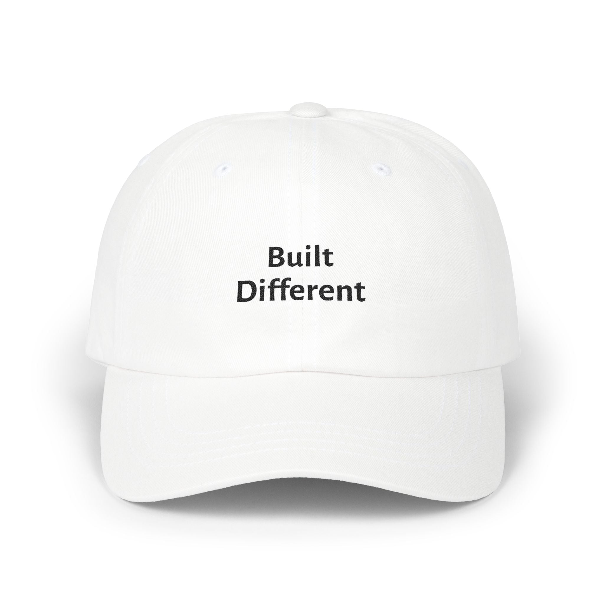 Built Different Black Embroidered Sport Cap