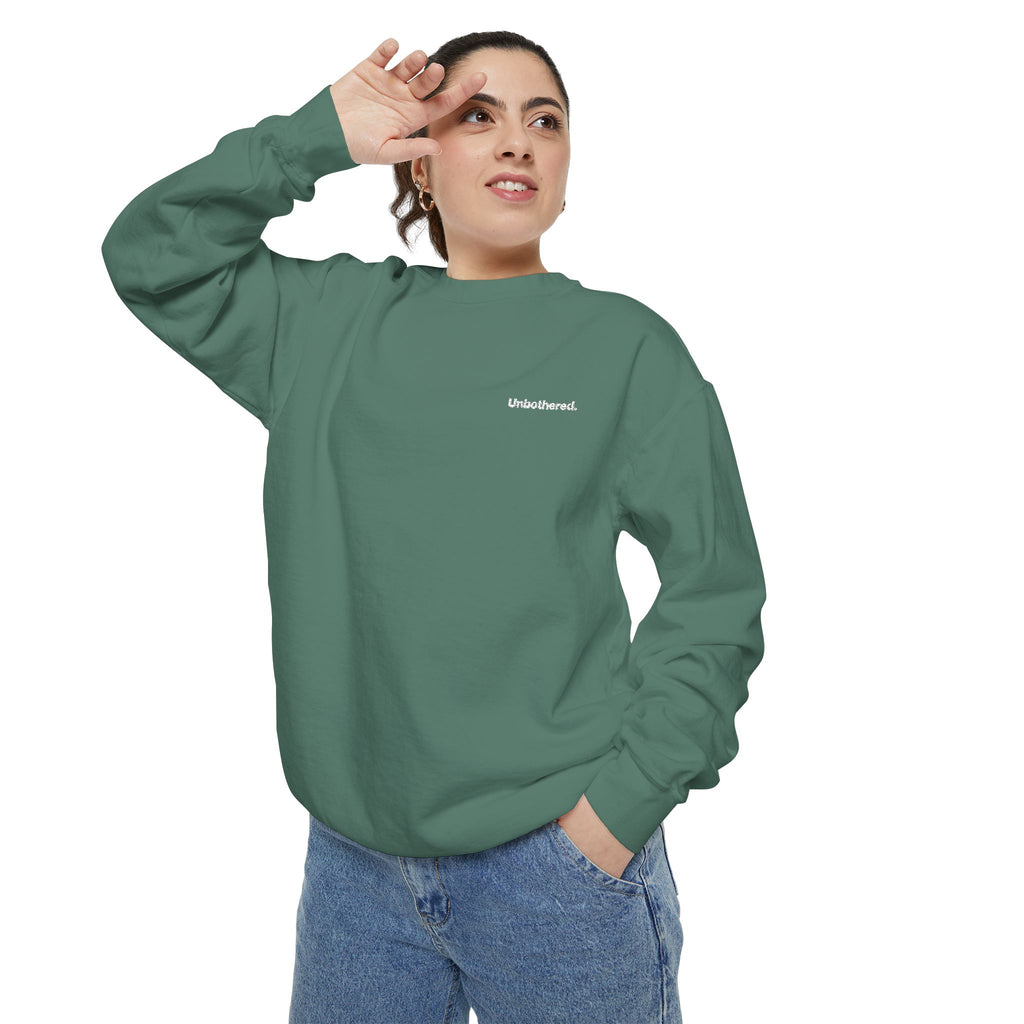Unbothered. Embroidered Sweatshirt