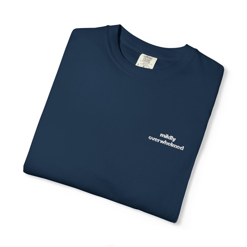 Mildly Overwhelmed Embroidered Tee