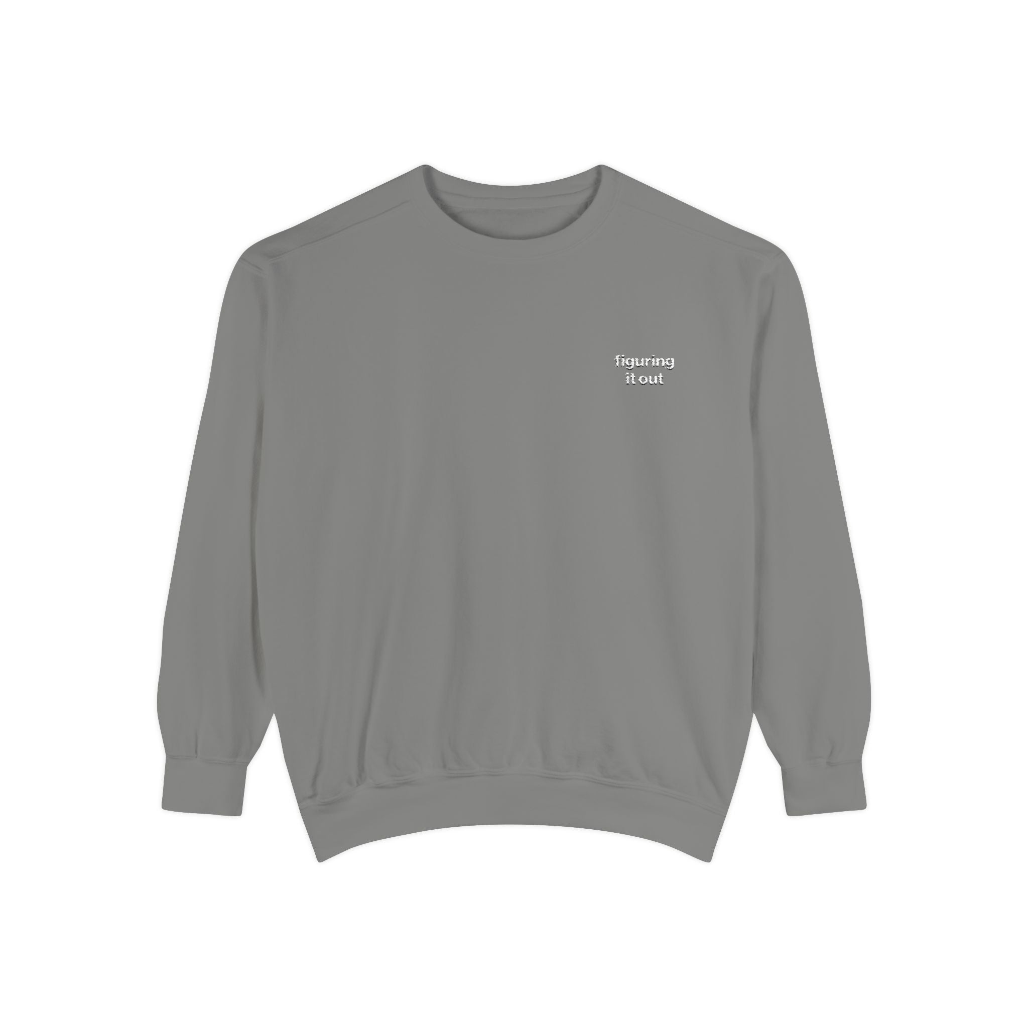 Figuring it Out Embroidered Sweatshirt