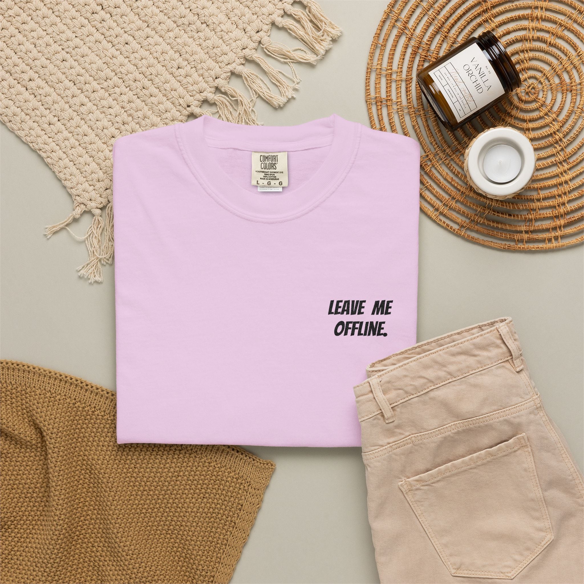 Leave Me Offline Tee — Minimalist Cotton T-Shirt