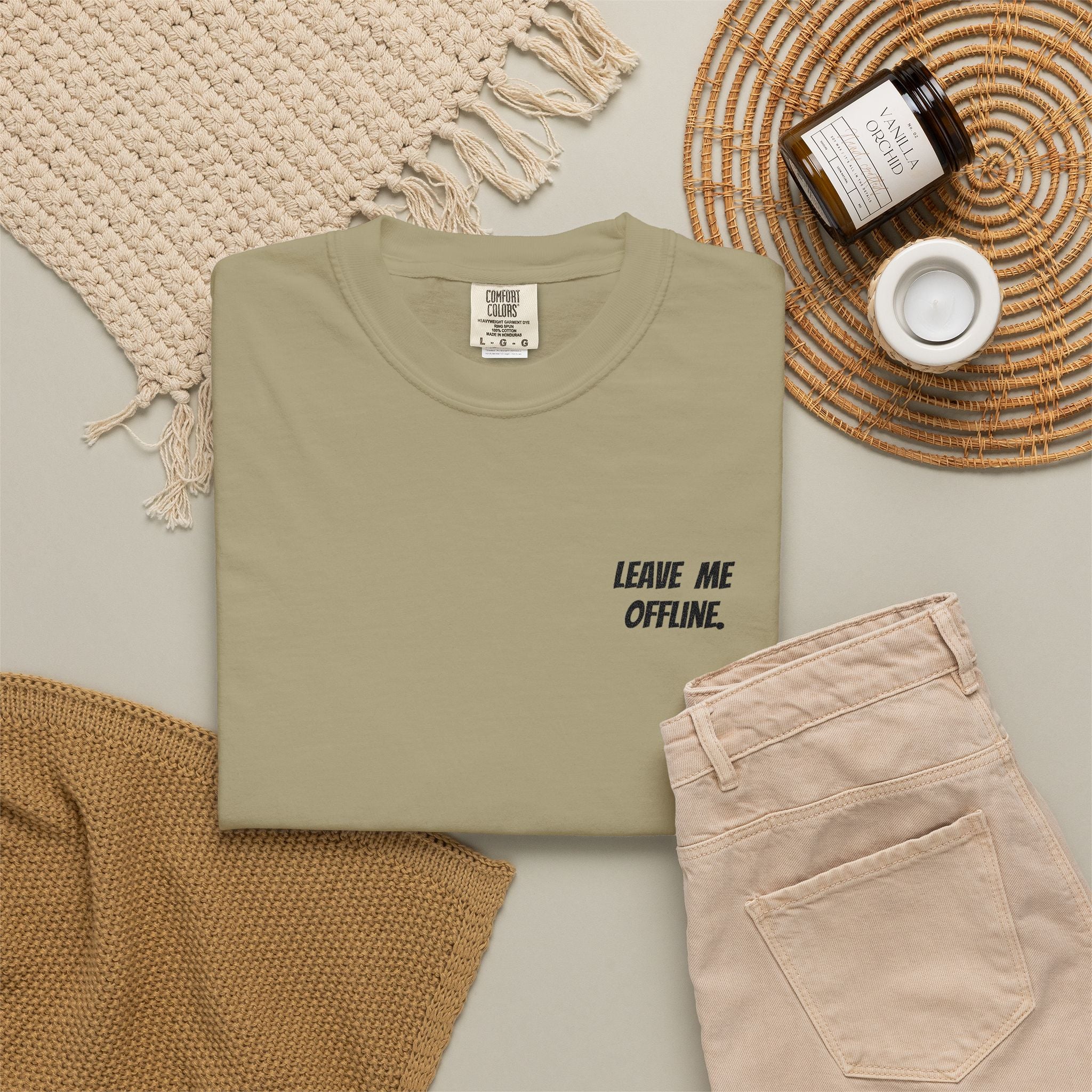 Leave Me Offline Tee — Minimalist Cotton T-Shirt