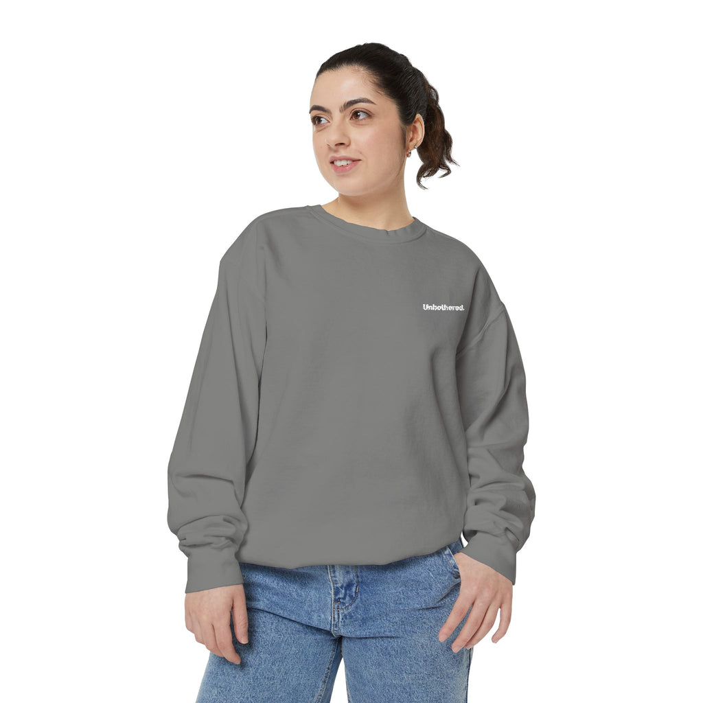 Unbothered. Embroidered Sweatshirt