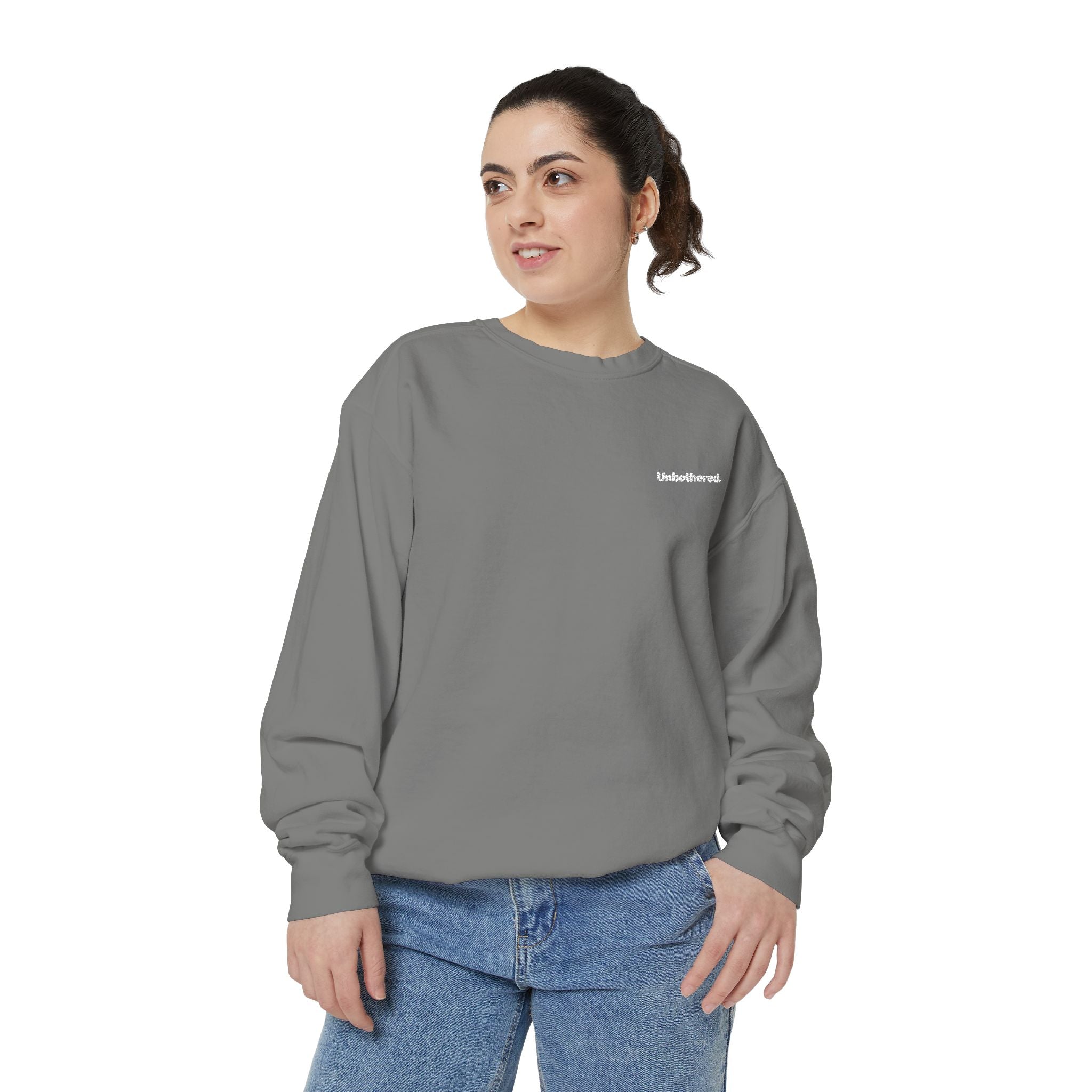Unbothered. Embroidered Sweatshirt