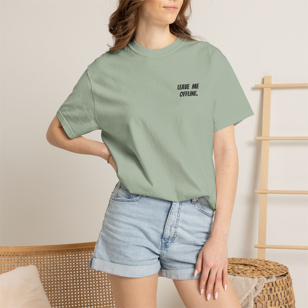 Leave Me Offline Tee — Minimalist Cotton T-Shirt