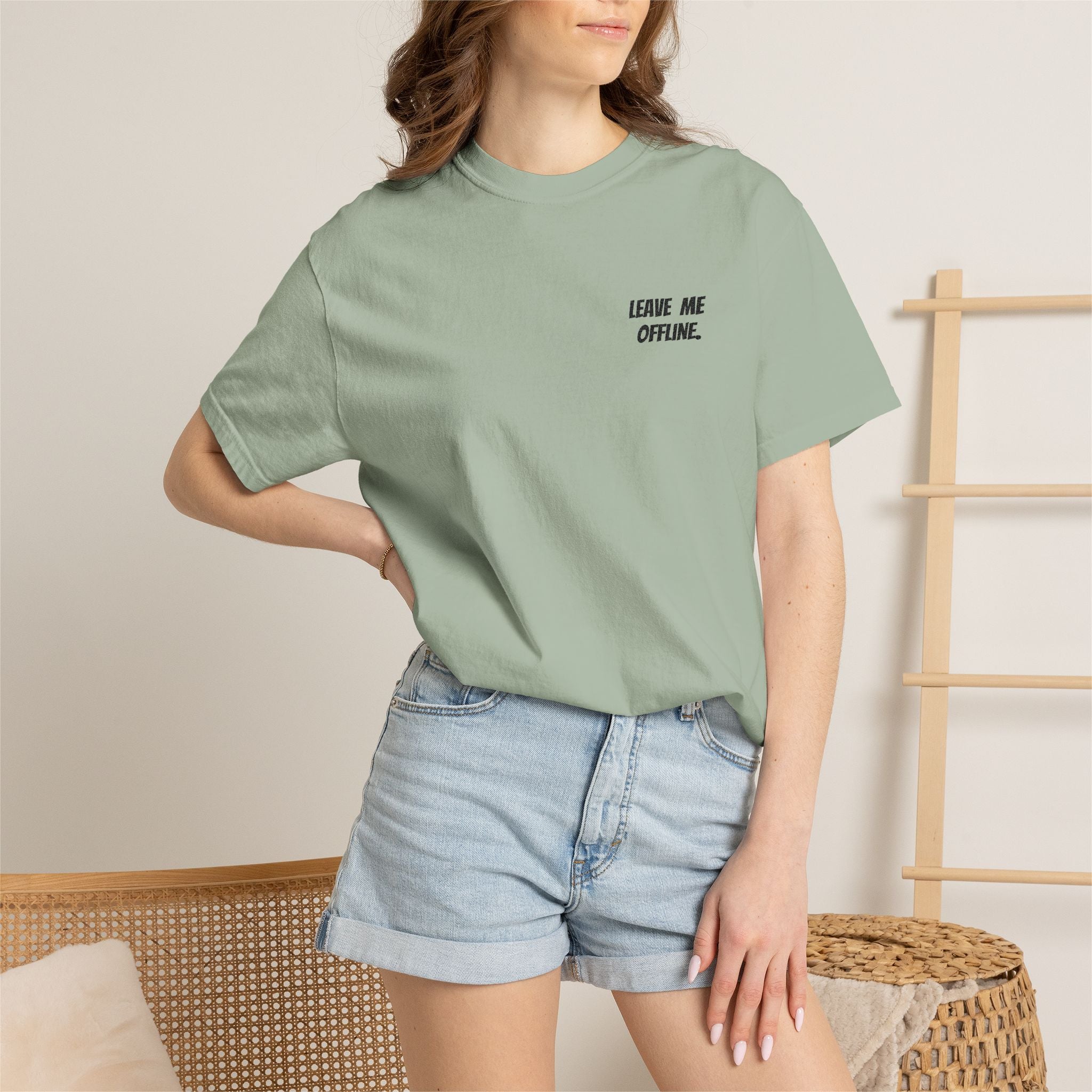Leave Me Offline Tee — Minimalist Cotton T-Shirt