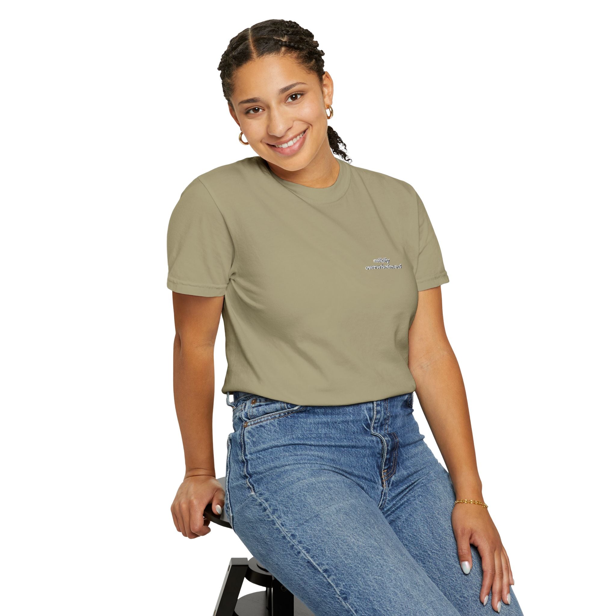 Mildly Overwhelmed Embroidered Tee