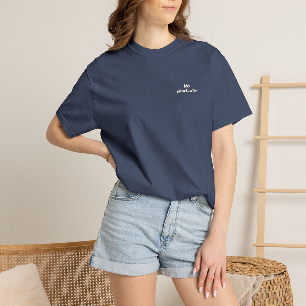 No shortcuts Embroidered Tee