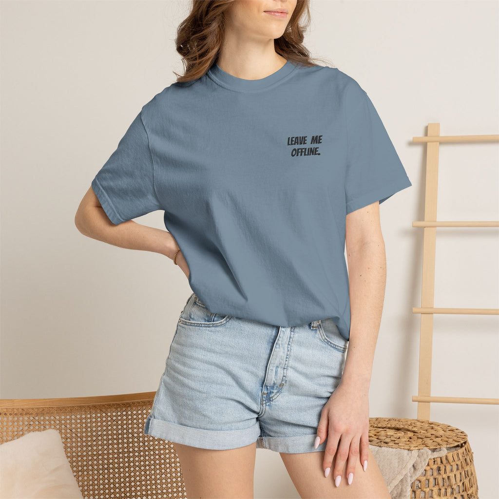 Leave Me Offline Tee — Minimalist Cotton T-Shirt