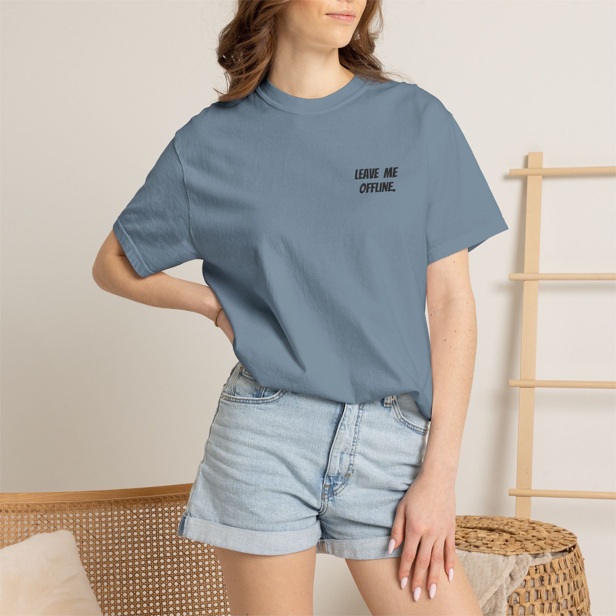 Leave Me Offline Tee — Minimalist Cotton T-Shirt