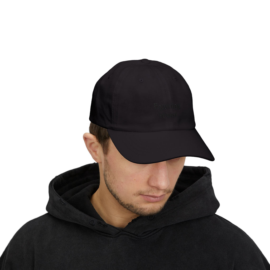 Figuring it Out Black Embroidered Sport Cap
